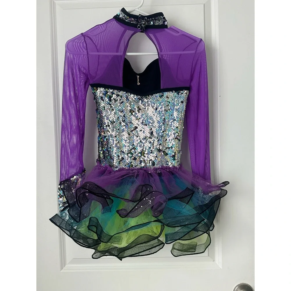 Weissman 9887 Size LC ME TOO‎ Multicolor Jazz Tap Modern Biketard Dance Costume